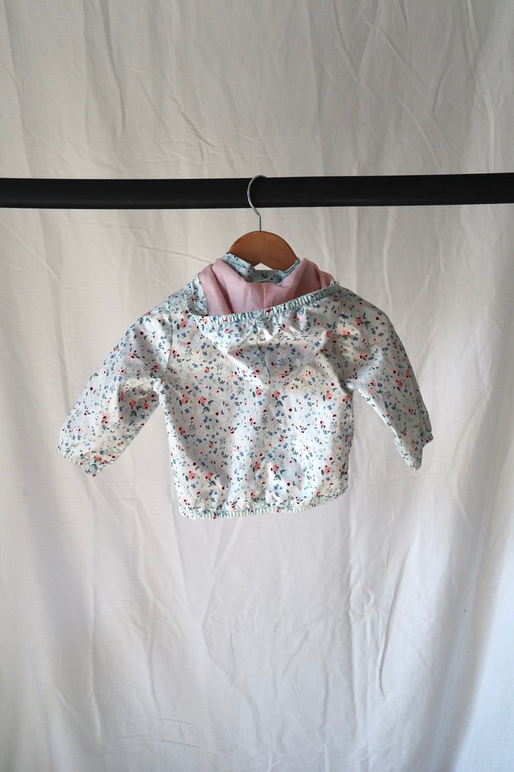H&M Floral Rain Jacket — 6–9M