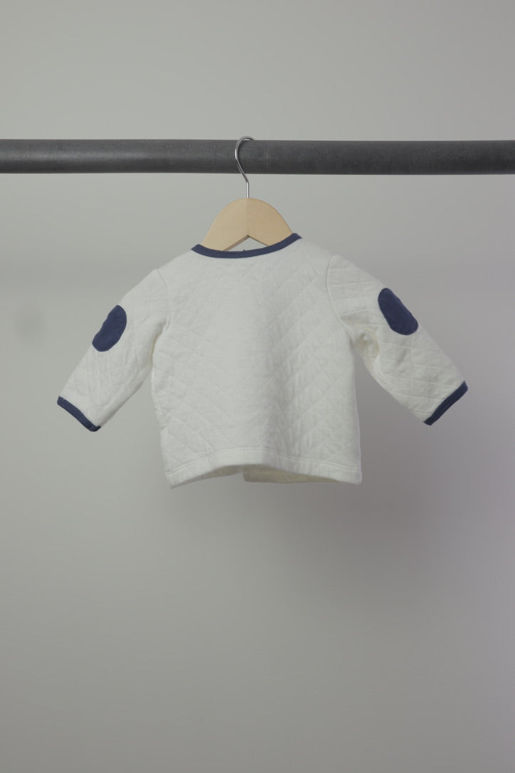 Vintage Little Me Quilted Teddy Bear Cardigan Jacket — 3M