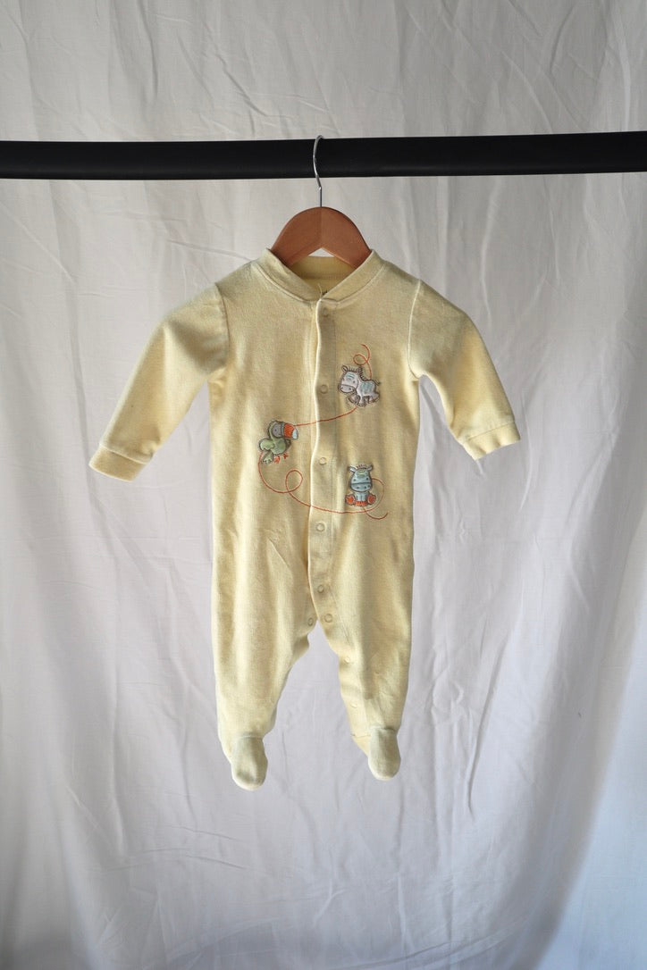 Love N Cuddles Velour Sleeper — Safari Friends — 6M
