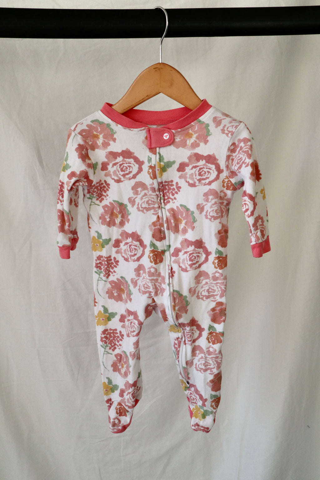Burt's Bees Baby Floral Sleeper — 3–6 Months