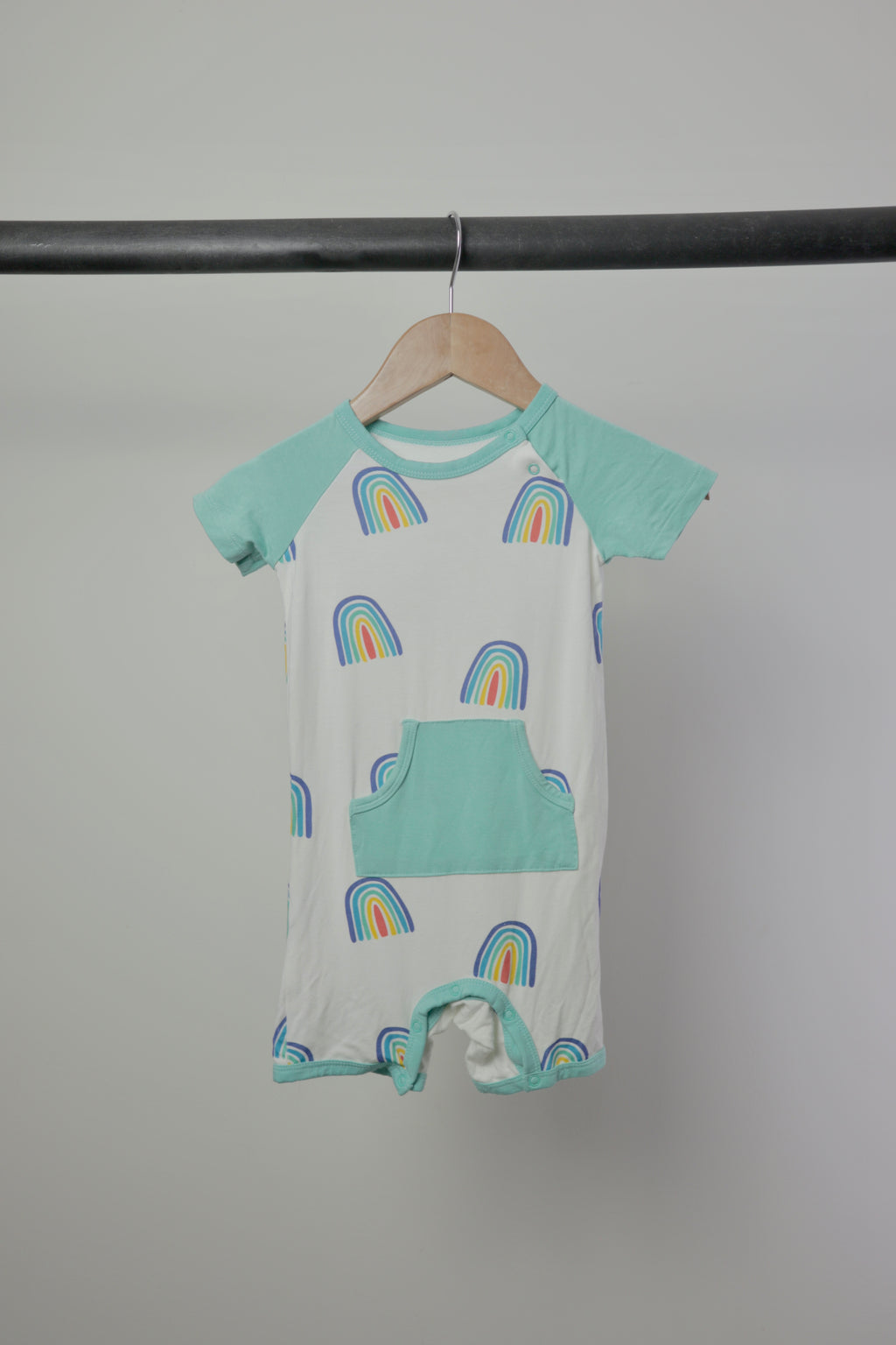 Kyte Baby — Rainbow Shortall Romper — 2T
