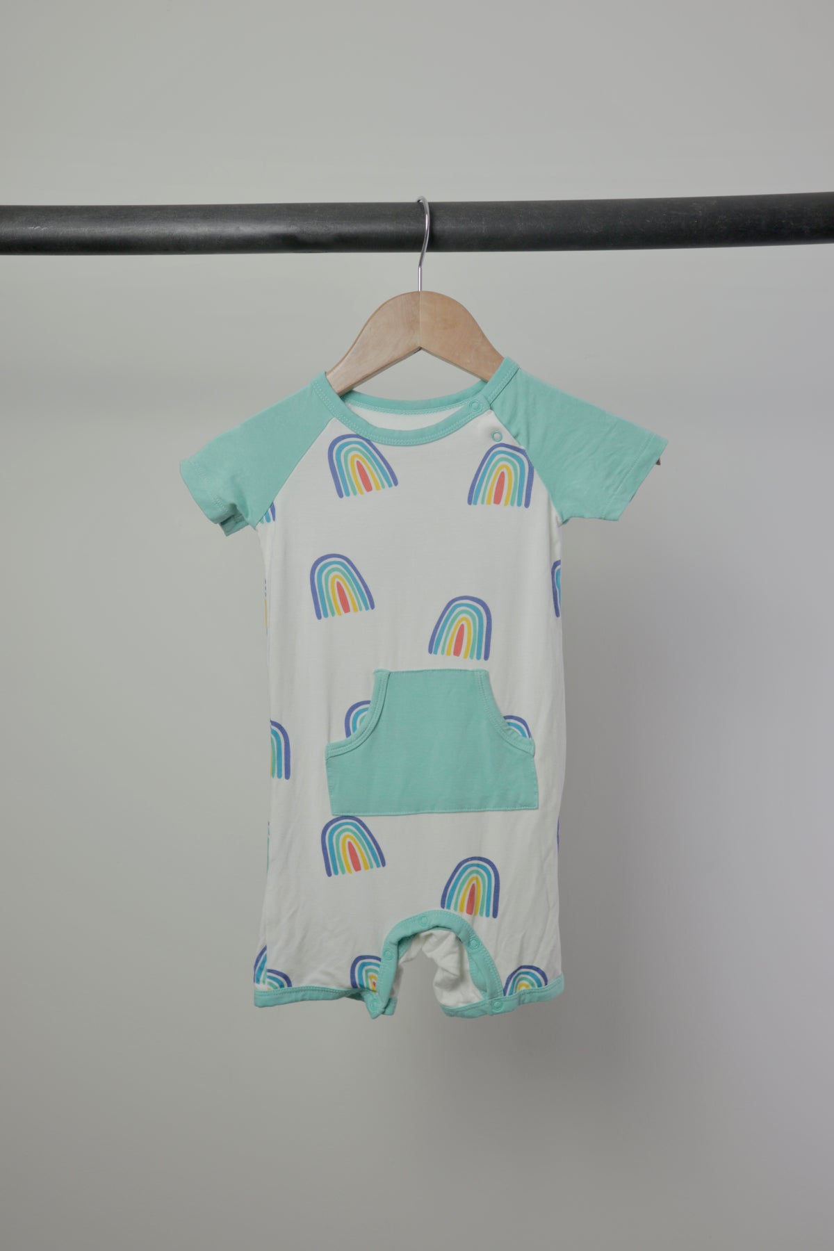 Kyte Baby — Rainbow Shortall Romper — 2T