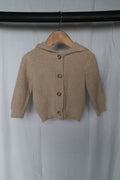 Rococo Cream Hooded Knit Baby Cardigan – 6 Months