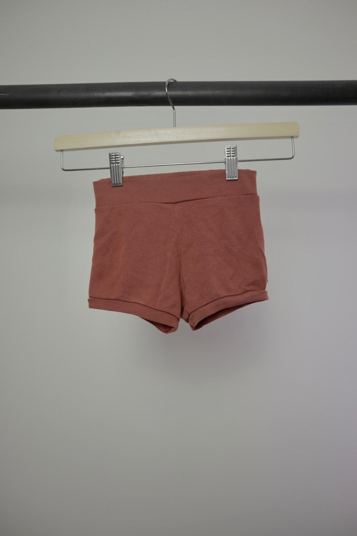 Little & Lively — Bamboo Play Shorts — Rust — 5T/6T