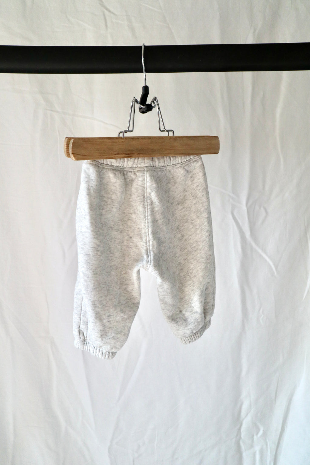 Old Navy Fleece Jogger Set — Camel & Heather Grey — 3–6M