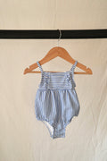 Carter's — Blue Stripe Ruffle Swimsuit — 9M