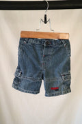 Vintage Hippo Club Denim Cargo Shorts — 24 Months