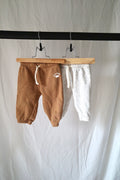 Old Navy Fleece Jogger Set — Camel & Heather Grey — 3–6M