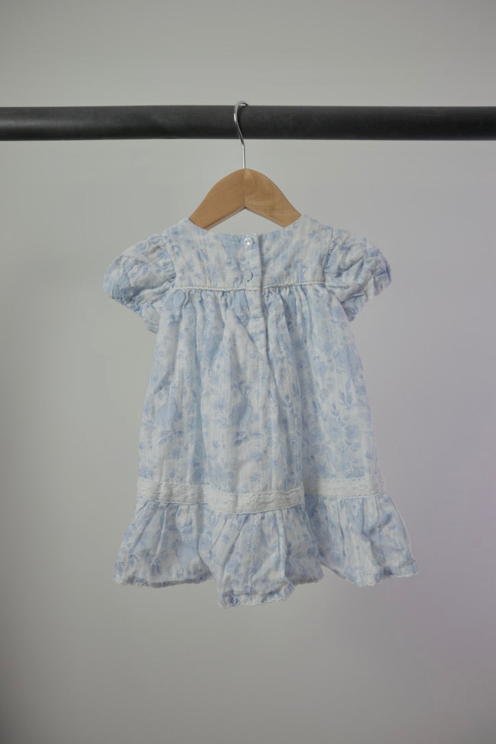 Haute Hippie — Vintage-Inspired Bunny Floral Dress — 3–6 Months