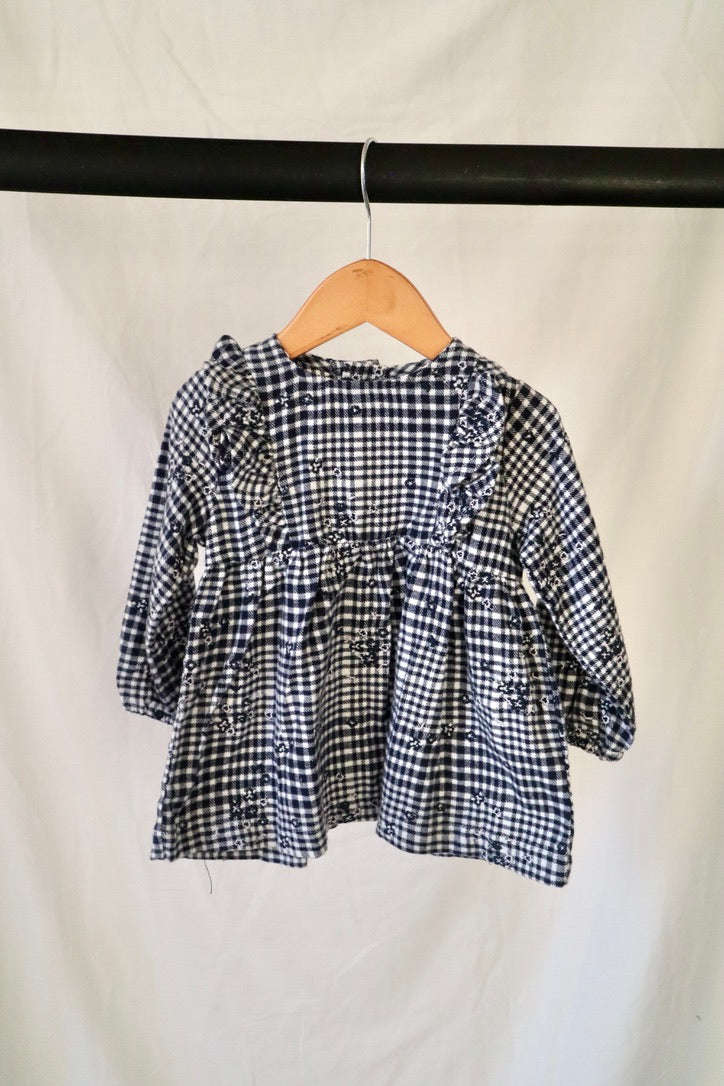 Miles the Label Gingham Floral Dress — 9 Months — NWT