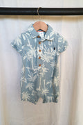 Baby B'gosh Chambray Palm Tree Romper – 9M
