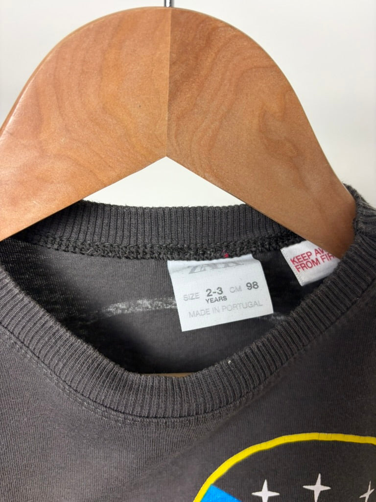 Zara Kids Charcoal NASA Space Shuttle Graphic Tee — 2–3Y