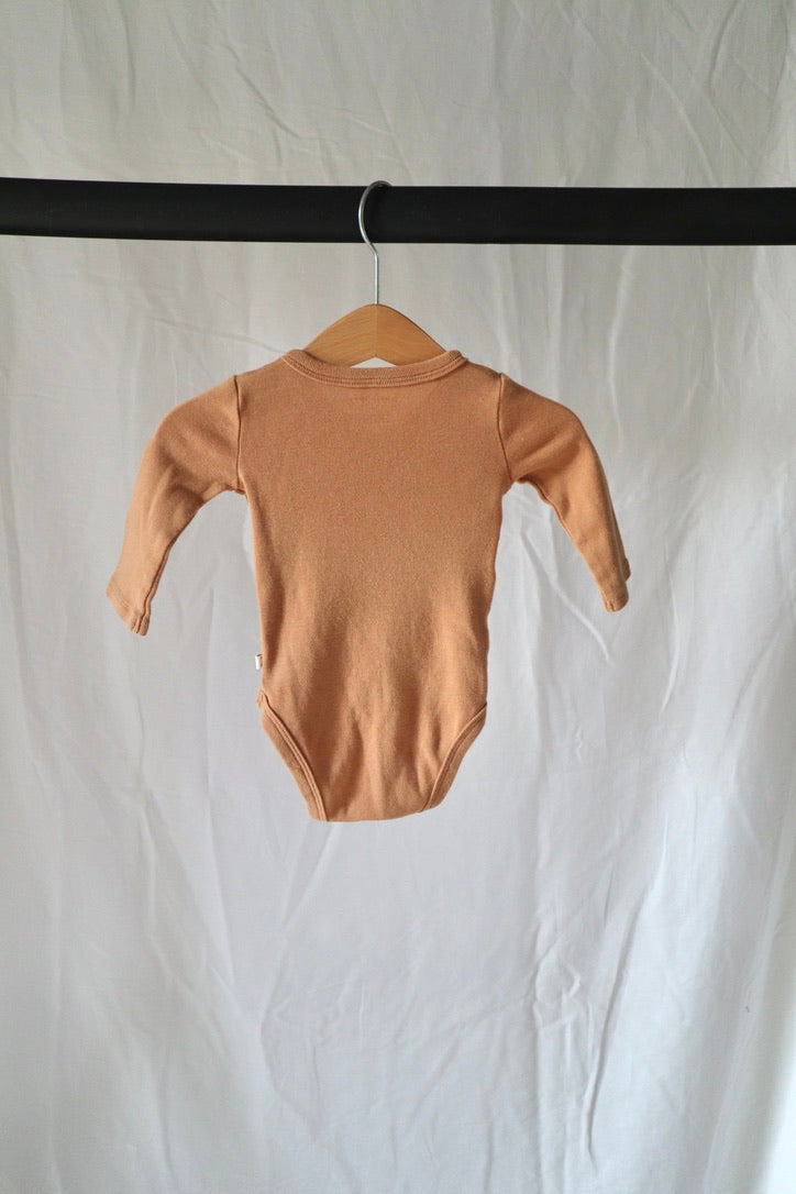 Petit Lem Wrap Bodysuit — Elephant — 3M