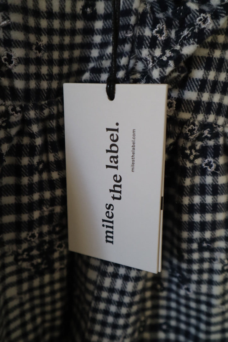 Miles the Label Gingham Floral Dress — 9 Months — NWT
