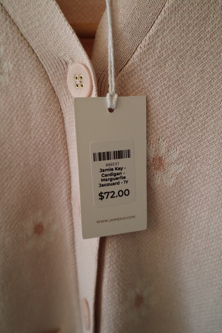 Jamie Kay Marguerite Jacquard Cardigan — 1 Year — NWT
