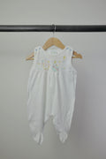 Vintage Little Me Pastel Embroidered Footed Romper — 6M