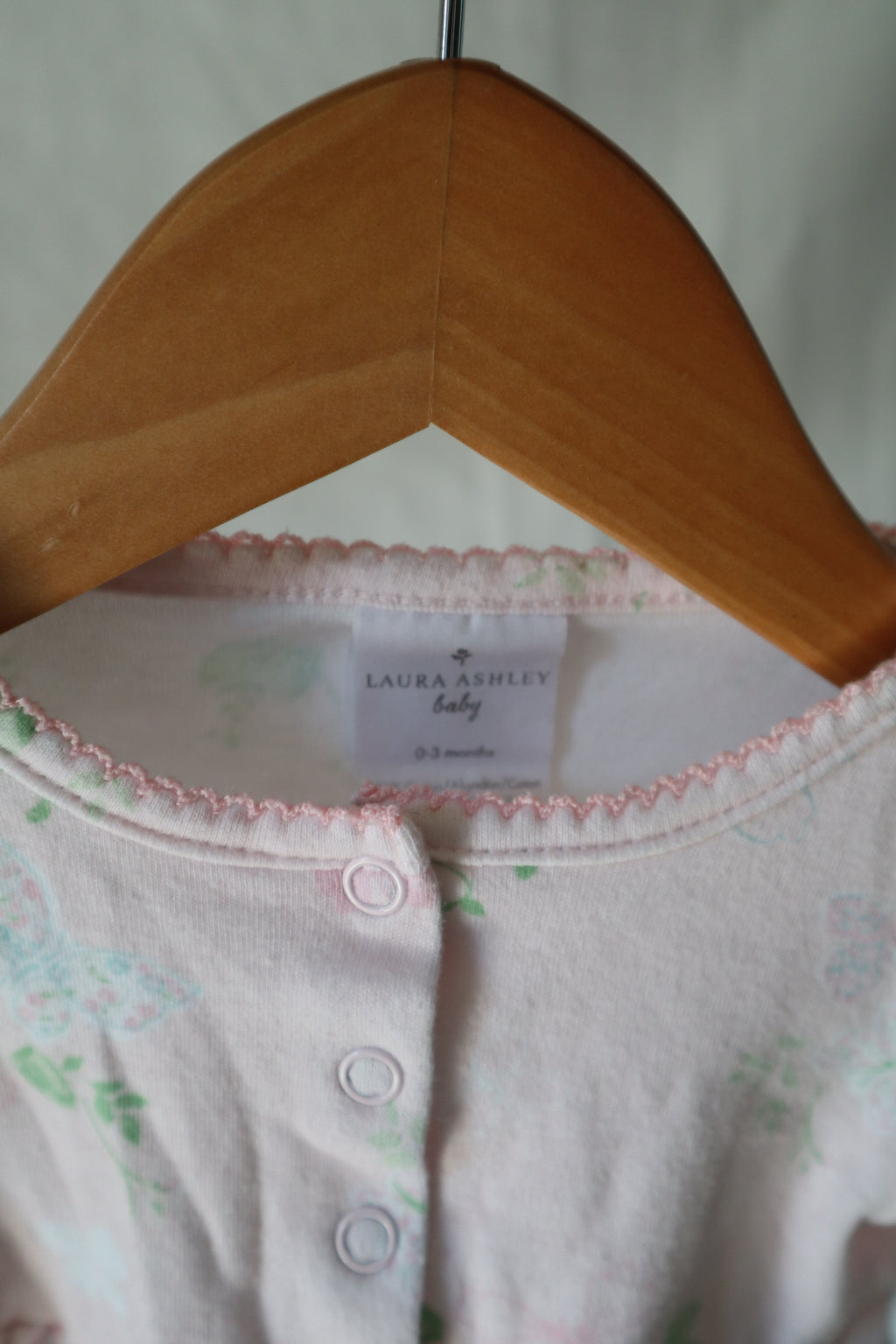 Laura Ashley Baby Floral Peplum Cardigan — 0–3 Months