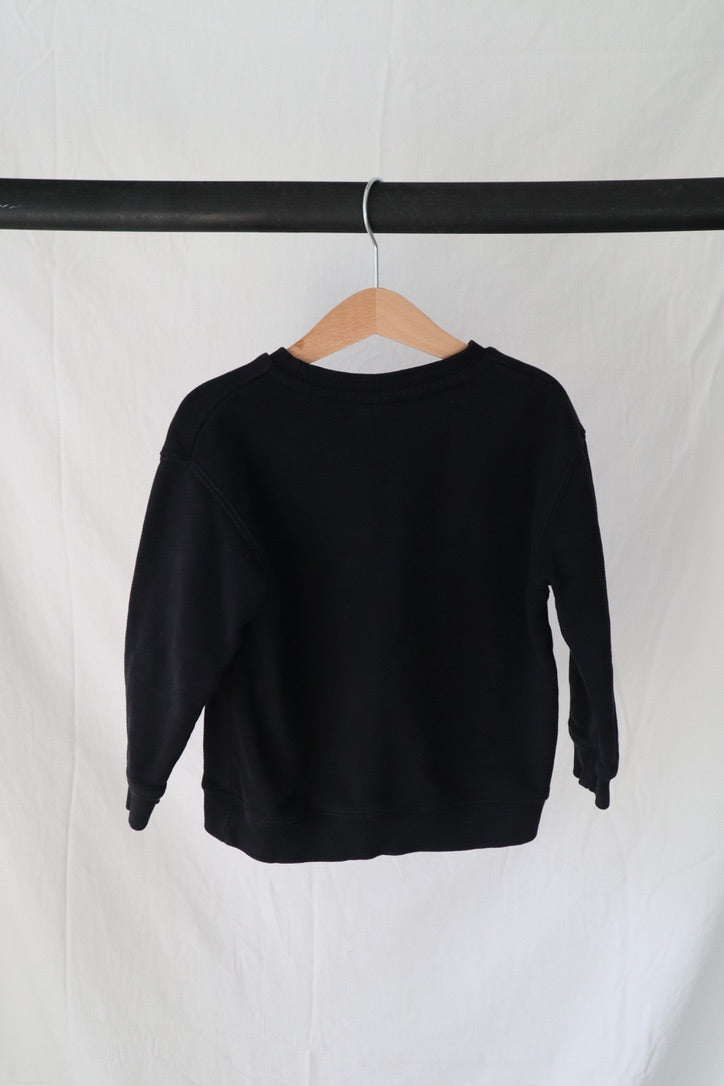 Zara Crewneck — Black — 2–3Y