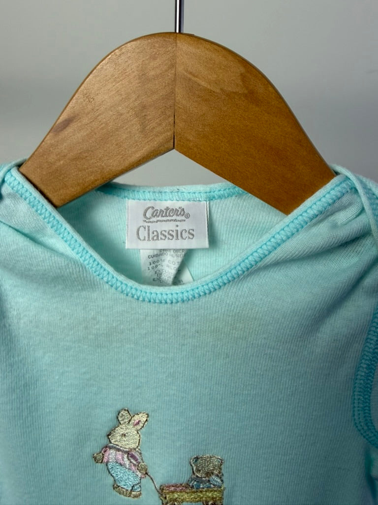 Vintage Carter’s Classics Bunny Bodysuit — 9–12 Months