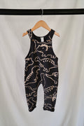 H&M Dinosaur Print Overalls — 12–18 Months