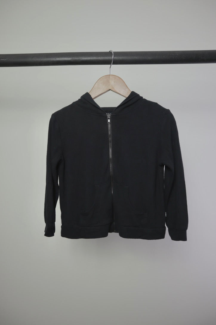 Kyte Baby — Bamboo Jersey Hooded Jacket — Midnight — 3T