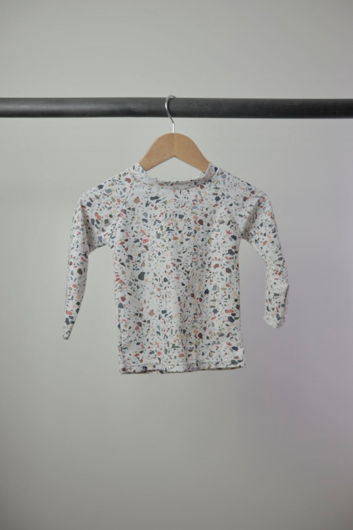 Current Tyed Clothing — Terrazzo Long Sleeve Rashguard — 2/3Y