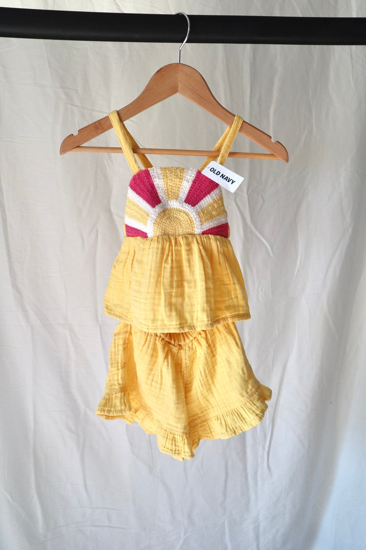 Old Navy Rainbow Gauze Set — NWT — 18–24M