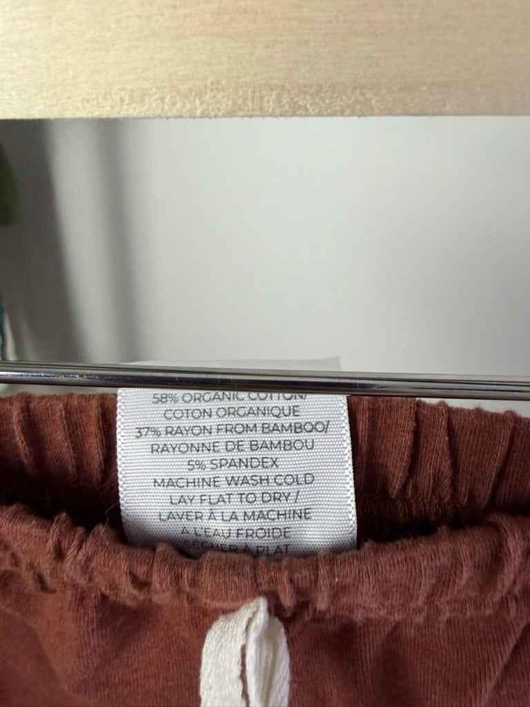 Jax + Lennon Organic Bamboo Shorts — Rust — 2/3Y