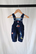 Construction Denim Overalls — 0-3M