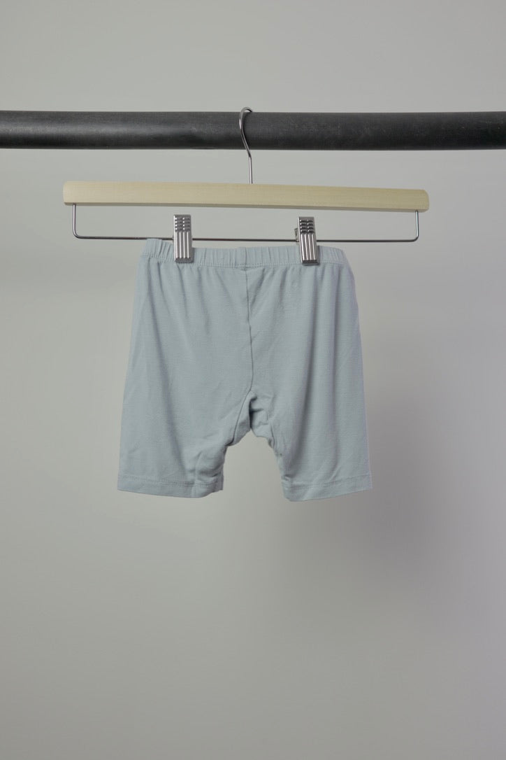 Kyte Baby Muted Blue Bamboo Short Sleeve Pajama Set — 3T