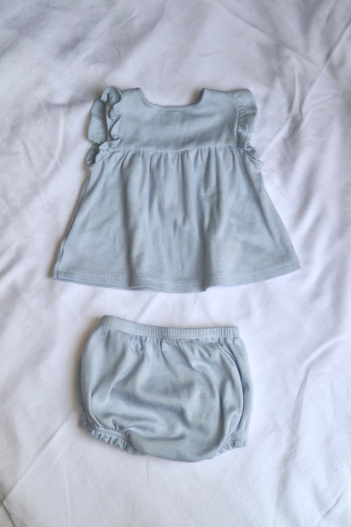 Old Navy — Ribbed Top & Bloomer Set — Size 6–12 Months