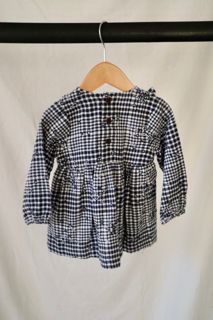 Miles the Label Gingham Floral Dress — 9 Months — NWT