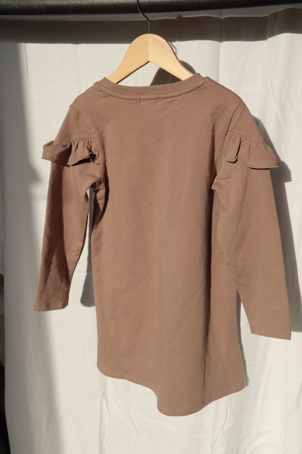 Miles the Label Organic Cotton Ruffle Sweater Dress — Size 5Y