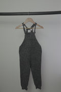 Zara Knitwear — Charcoal Grey Knit Longall Overalls — 3–4Y Years