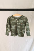 Baby Gap — Waffle Knit Camo Henley — 18–24M