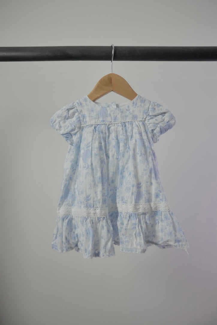 Haute Hippie — Vintage-Inspired Bunny Floral Dress — 3–6 Months