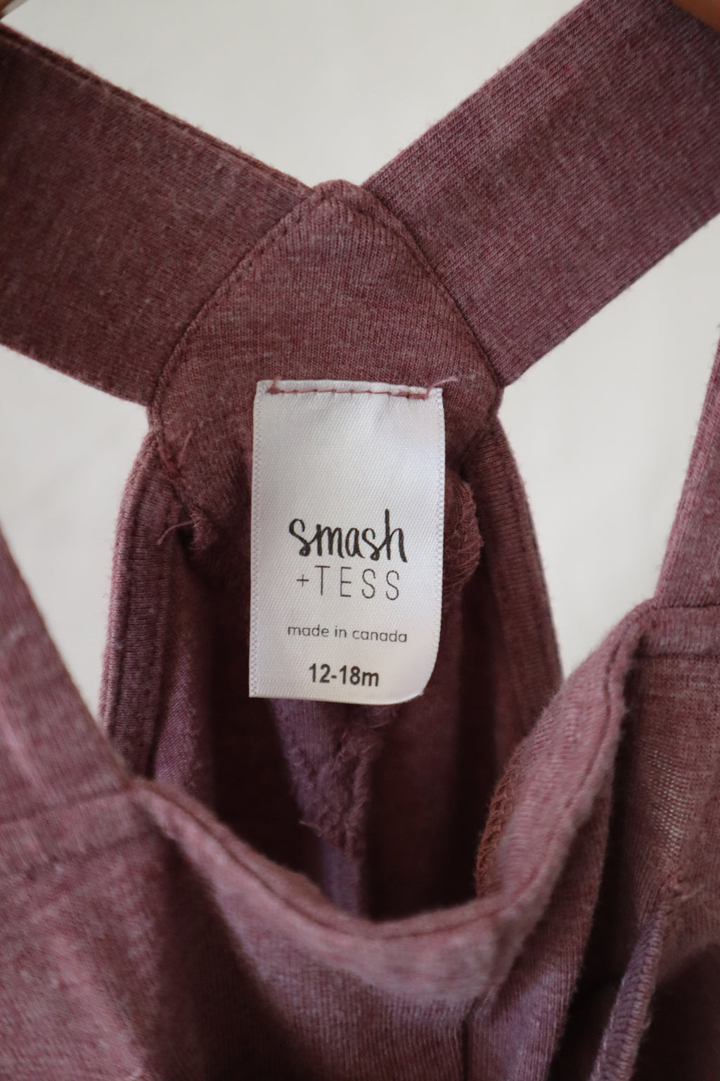 Smash + Tess Cross-Back Romper — 12–18 Months