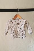 Deux par Deux — Organic Ruffle Hedgehog Sweatshirt — 6M