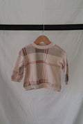 H&M Plaid Sweatshirt — 12–18M