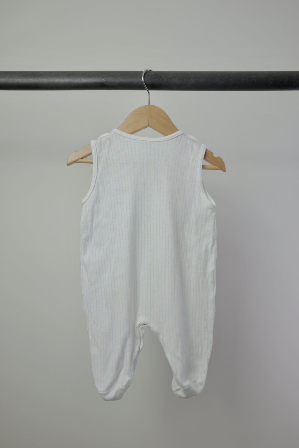 Vintage Little Me Pastel Embroidered Footed Romper — 6M