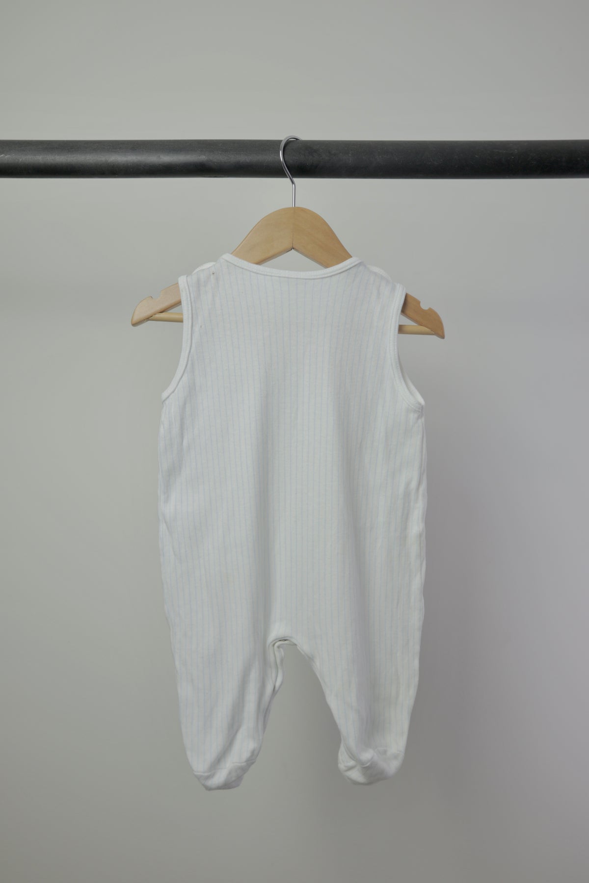 Vintage Little Me Pastel Embroidered Footed Romper — 6M