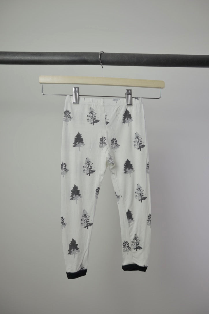 Kyte Baby — Bamboo Long Sleeve Pajama Set — Evergreen Print — 3T