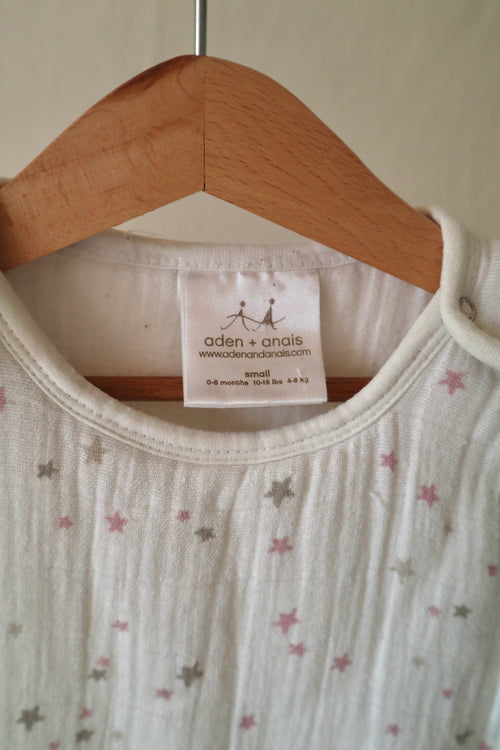 Aden + Anais — Muslin Star Sleep Sack — 0–6M