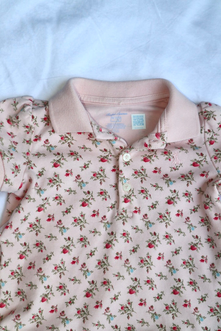 Ralph Lauren — Floral Dress & Bloomer Set — Size 9 Months