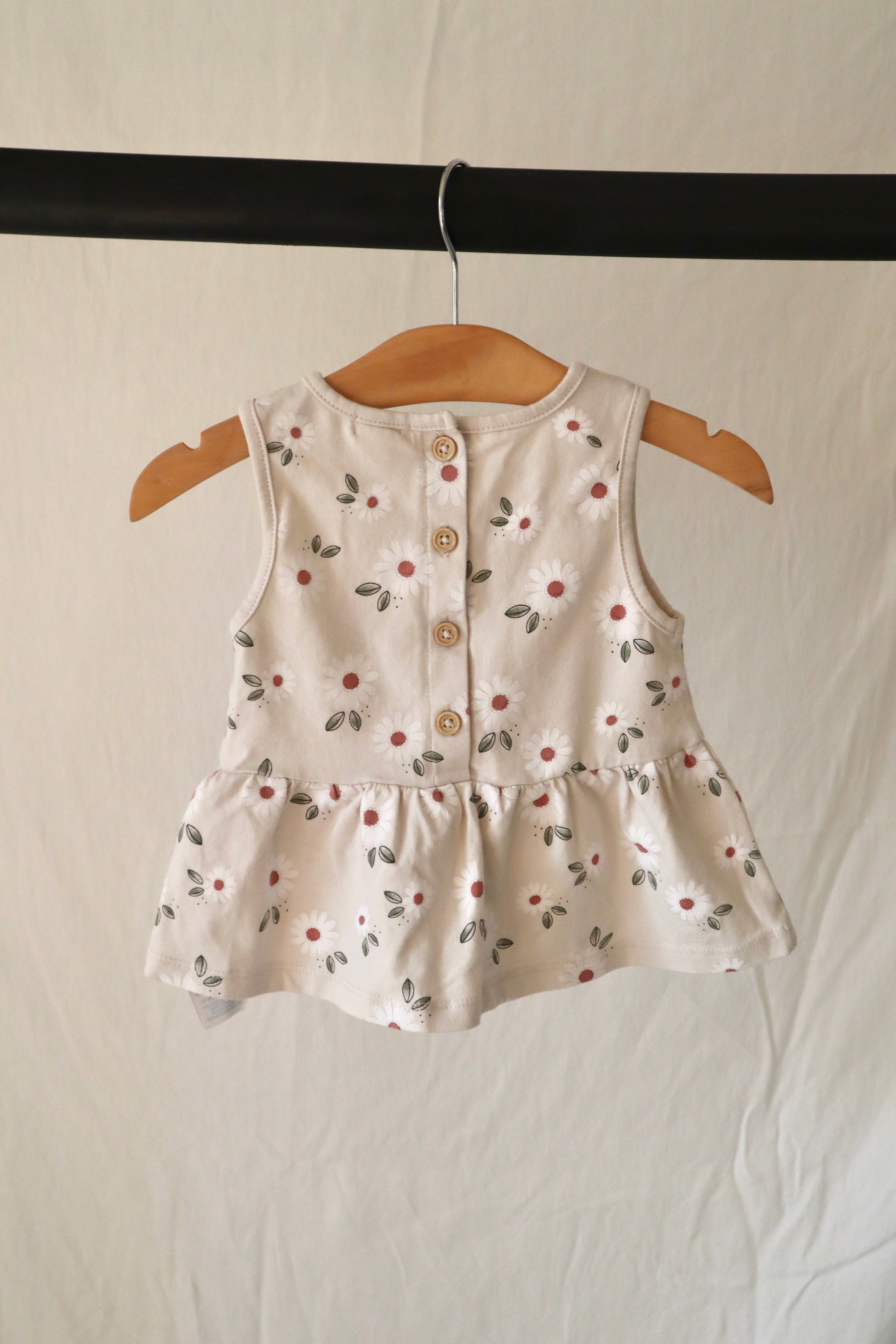 Firsts by Petite Lem — Organic Daisy Peplum Top — 18M