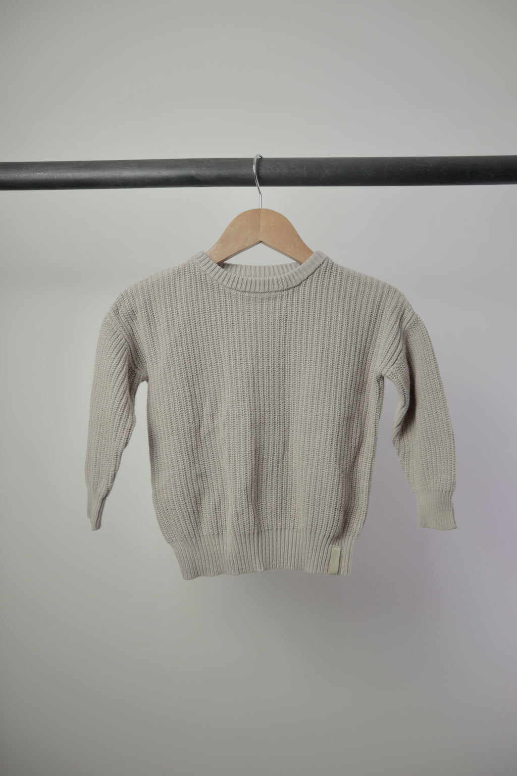 Jax + Lennon Knit Sweater — Oatmeal — 2–3Y