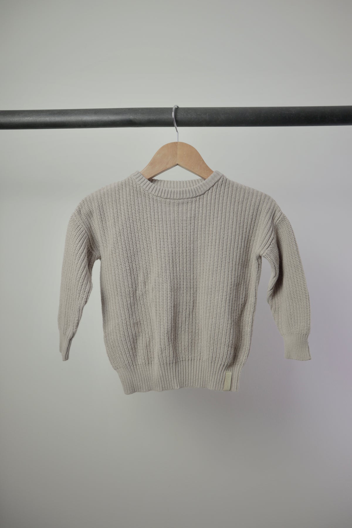 Jax + Lennon Knit Sweater — Oatmeal — 2–3Y