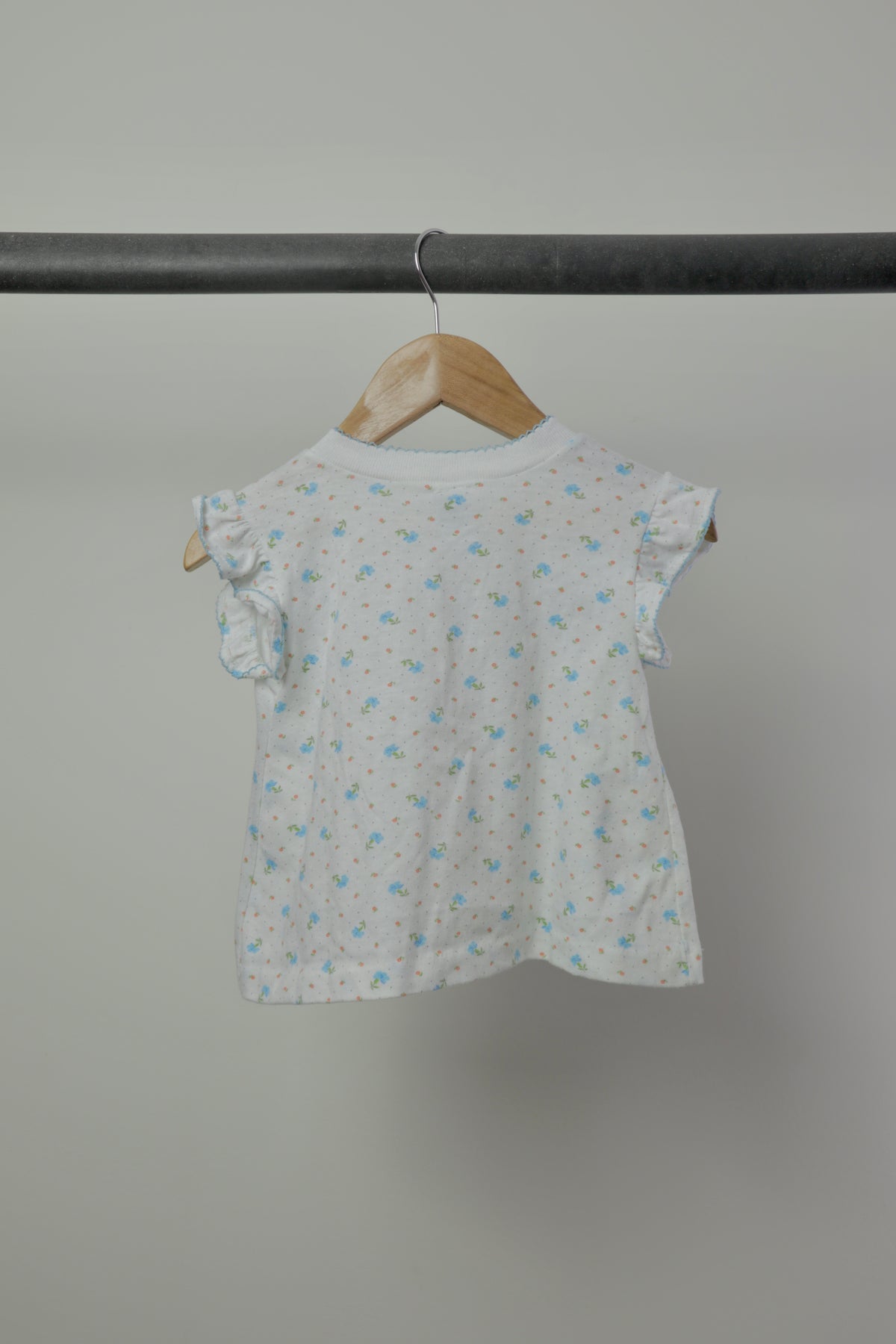 Vintage Garanimals Floral Ruffle Top — 3T