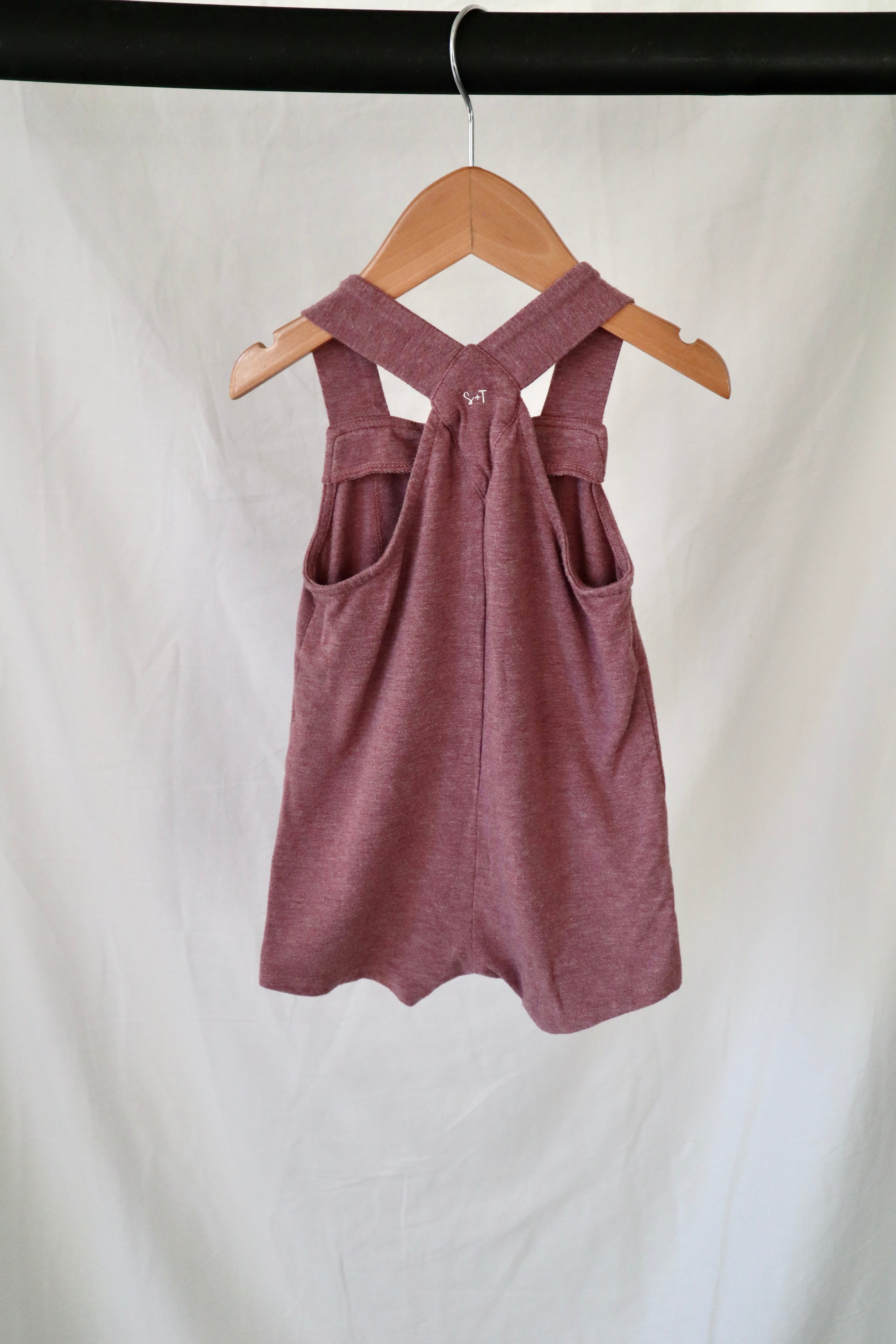 Smash + Tess Cross-Back Romper — 12–18 Months