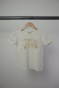 Wheat — Holiday Home Puff-Sleeve Graphic Tee — Eggshell — 6Y